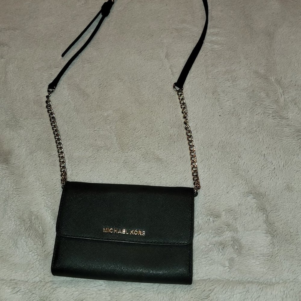 Michael Kors black crossbody purse